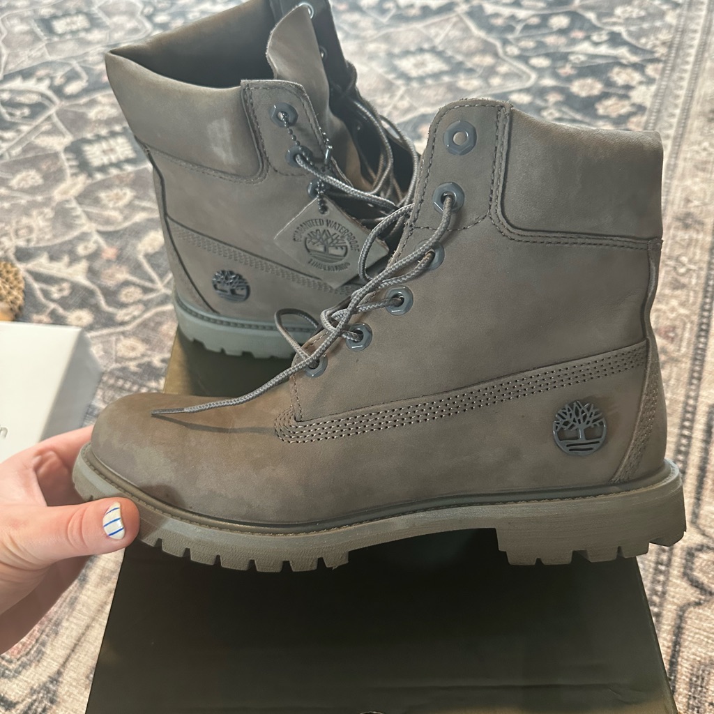 Timberland Medium Gray Waterproof Boots